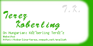 terez koberling business card